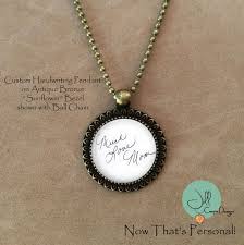 Custom Handwriting Pendant Your Loved Ones Handwriting Or Etsy In 2020 Pendant Handwriting Gifts Small Gift Boxes