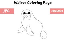 This coloring page for kids features a huge walrus with large. Sheep Coloring Book Page For Kids Grafik Von Mybeautifulfiles Creative Fabrica