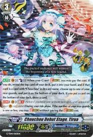 Jump to navigation jump to tirúa (es); Chouchou Debut Stage Tirua Cardfight Throwback Pojo Com