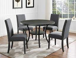 Tina leaza jones april 29, 2017 at 12:56 pm. 1213dgy T 48 5 Pc Wallace Dark Gray Finish Wood Round 48 Dining Table Set