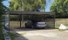 Carport Alu 2 Voitures Carport Double Alu Sur Mesure Anavi Ports De Voiture Carport Alu Abri De Voiture Moderne