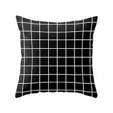 Black And White Geometric Throw Pillows Grid Pillow Grid Cushion Grid Decor Geometric Pillow Geometric Etsy In 2020 Geometric Throw Pillows Black And White Pillows White Throw Pillows