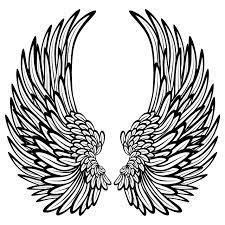 Online coloring page of a pegasus huge wings. Printable Angel Wings Coloring Pages 17 Q Angel Wings Drawing Wings Drawing Angel Wings Wall