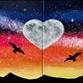 Date Class ($37) Fly Us to the Moon - Painting with a Twist, 570 Sawdust Rd Event Image