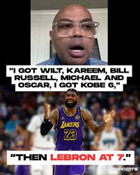 Charles Barkley puts LeBron James at number 7