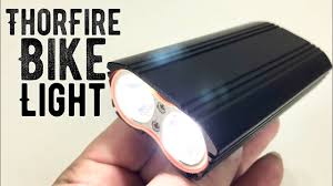 2000 Lumens Detachable Usb Rechargeable Bike Bicycle Light By Thorfire Review Youtube