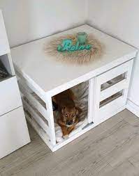 hundebox kennel holz weiss landhaus shabby chic in schleswig holstein kaltenkirchen ebay kleinanzeigen hundezimmer hundebett diy hundebett selber bauen