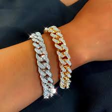 We did not find results for: New Fashion Luxury 12mm Iced Out Cuban Link Chain Bracelet For Women Men Gold Silver Color Bling Rhinestone Bracelet Jewelry Chain Link Bracelets Aliexpress