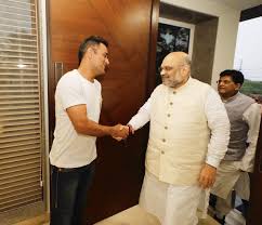 India's home minister amit shah. Social Humour Amit Shah Dhoni Meeting Sparks Memes The Times Of India