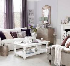 Chic Living Room With White Lavender Plum Gray And Silver Accents Living Room Grey Purple Living Room Mauve Living Room