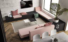 5 Studio Apartments With Inspiring Modern Decor Themes Apartment Decor Pink Living Room Apartment Design