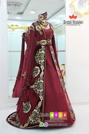 Kaftan Kadife H3202 Bordo Kaftan Victorian Elbiseler Kadife