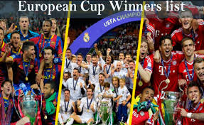 Held under the uefa banner, european championship takes place every four years and it is the second biggest international event not only in football but sports in. European Cup Winners List Uefa Champions League Winners