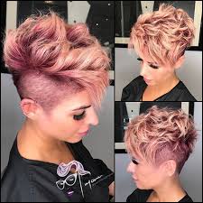 The trick lays in visual emphasizing the difference between long and short strands. Pink Pixie Cut Hair Bpatello