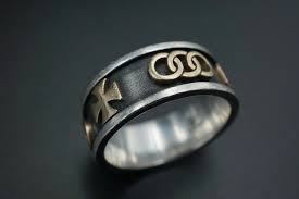 James Avery Sterling Silver 14k Pattee Cross Wedding Band Ring Size 9 25 Rs1074 Wedding Ring Bands Wedding Bands Ring Size