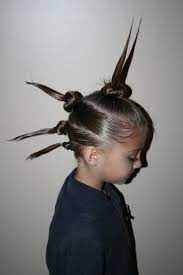 Mohawk Bun Spikes Wacky Hair Wacky Hair Days Crazy Hair Days
