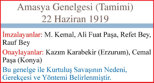 Havza genelgesi (28 mayıs 1919) hakkında özet bilgi ders notu çalışma nelerdir nedir ödev. Milli Mucadele Donemi Genelgeler Ve Kongreler Ozet Tarih Portali