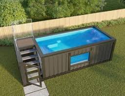Tiny Pool Backyard Pool Landscaping Backyard Pool Shipping Container Swimming Pool