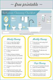 Getting Teens To Clean Printable Bathroom Cleaning Checklist Bathroom Cleaning Checklist Cleaning Checklist Cleaning Printable