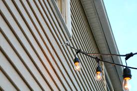 How We Hung Our Deck String Lights Privacy Screen And Artwork Outside Nesting With Grace