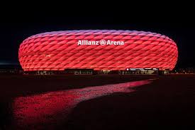 Allianz arena ʔaˈli̯ants ʔaˌʁeːnaː is a football stadium in munich, bavaria, germany with a 75,000 allianz arena is lit in red when the host team is bayern munich, was lit in blue when it hosted 1860. Hd Wallpaper Germany Munich Backlight Stadium Allianz Arena Wallpaper Flare
