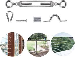 End posts are where a run of cables terminates. 1 8 Heavy Duty Stainless Steel Cable Railing Hardware For Wood Posts With Jaw Turnbuckles Dasmarine 20 Pack Cable Railing Kits Fit 1 8 20pack Diy Balustrade Decking Fencing Building Materials Semo Es
