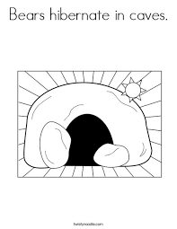 Feel free to print and color from the best 40+ cave coloring pages at getcolorings.com. Bears Hibernate In Caves Coloring Page Twisty Noodle