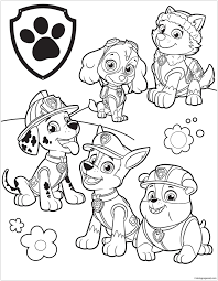Paw Patrol 39 Coloring Page Ausmalbilder Malvorlagen Zum