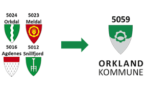 Orkland kommune trådte i kraft 1.januar 2020, etter at orkdal, agdenes, meldal og deler. Eiendommer I Orkland Far Nytt Gardsnummer Orkland Kommune