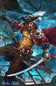 Artstation The Pirate Captain Chen Xiao Pirate Art Pirates Character Design