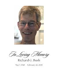 It is with a heavy heart that we announce the passing of long time Strider  member, Richard G. Bush. Dr. Richard Gordon Bush, 76, of Virginia Beach,  Virginia, passed away peacefully on