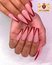 Just like a red lip look, a red mani is a power statement. Stunning V French Tip Nails Designs Cute Manicure
