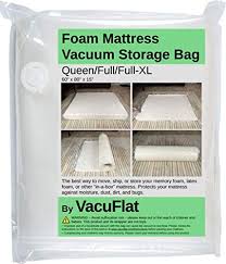 Vacuflat Foam Mattress Vacuum Storage Bag Queen Full Full Xl Vacuflat Vacuum Storage Bags Bag Storage Foam Mattress