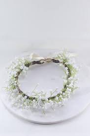 Wear this baby's breath flower crown with long loose waves or a relaxed updo. Artificial Babys Breath Flower Crown Look And Feel Real Babys Breath Flowers Babys Breath Artificial Baby S Breath