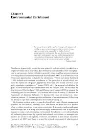 Pdf Environmental Enrichment