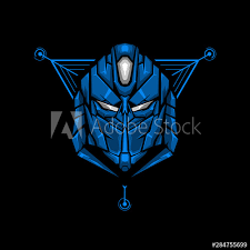 Robot Head Gaming Mascot Or Twitch Profile Robot Head E Sports Logo Design For Badge Or Apparel Sacred Geometry Illustration Sacred Geometry Futuristic Robot