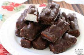 Homemade Almond Joy Bars Butter With A Side Of Bread