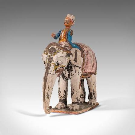 Antique Decorative Elephant and Mahout, Indian Figure, Early Victorian, C. 1850 – London Fine Antiques