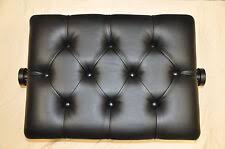 Adjustable Genuine Leather Artist Concert Piano Bench in Ebony Satin for  sale online