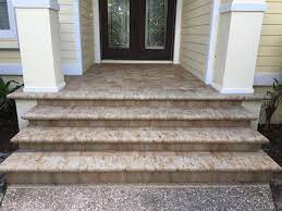 Installing 4 inches of crushed gravel and compacted, then 2″ of mason sand, compacted, then 2″ thick pavers made by cmu concrete modular units. Patio Paver Steps Archives Js Brick Pavers