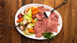 Place the ham, carrots, potatoes and onions in a dutch oven. Corned Beef And Cabbage Boiled Dinner Just Cook