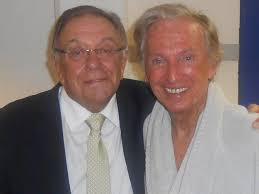 Tommy pictured this week after a visit to The Last Laugh at the Noel Coward  Theatre in London. Tommy is seen with the brilliant stars of the show,  Simon Cartwright, Bob Golding