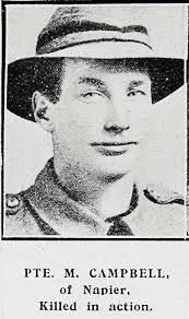 Remembering Campbell Brothers Killed in WW1 from Napier