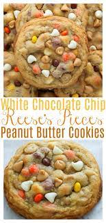 White Chocolate Reese S Pieces Peanut Butter Chip Cookies Baker By Nature Recipe Peanut Butter Chip Cookies Peanut Butter Chips Chewy Cookie