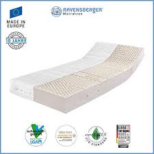 This makes it an ideal mattress type for both somebody that tosses and turns at night as well as for somebody that shares their bed with a fidgety partner. Ravensberger Matratzen Latex Oko Tex 100 7 Zonen Komfort Latexmatratze Matratzen Test 2021
