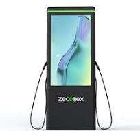 EV Charger With Advertising Screen - Zeconex