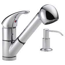 Let's talk about another stunningly beautiful unit. P18550lf Sd Single Handle Kitchen Pull Out Faucet With Soap Dispenser