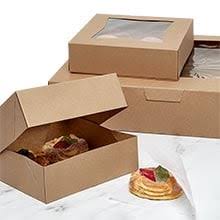 Windowed cupcake boxes for 1, 2, 4, 6, 12 & 24 cup cakes with removable trays. Bakery Boxes Wholesale Cake Cookie Pastry Dessert Boxes