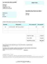 Modele De Devis Personnalisable Modele Facture Exemple Facture Exemple Devis