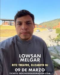 Lowsan Melgar en Ritz Theatre, Elizabeth, NJ
